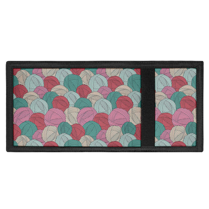 Yarn Balls Pattern Print Trifold Wallet
