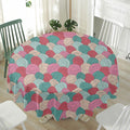 Yarn Balls Pattern Print Waterproof Round Tablecloth