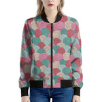 Yarn Balls Pattern Print Women's Bomber Jacket