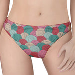 Yarn Balls Pattern Print Women's Thong