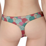Yarn Balls Pattern Print Women's Thong