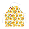 Yellow Alstroemeria Pattern Print Adjustable Apron