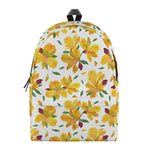 Yellow Alstroemeria Pattern Print Backpack