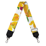 Yellow Alstroemeria Pattern Print Bag Strap