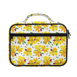 Yellow Alstroemeria Pattern Print Briefcase Bible Bag
