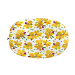 Yellow Alstroemeria Pattern Print Car Side Mirror Covers
