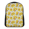 Yellow Alstroemeria Pattern Print Casual Backpack