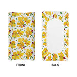 Yellow Alstroemeria Pattern Print Changing Pad Cover
