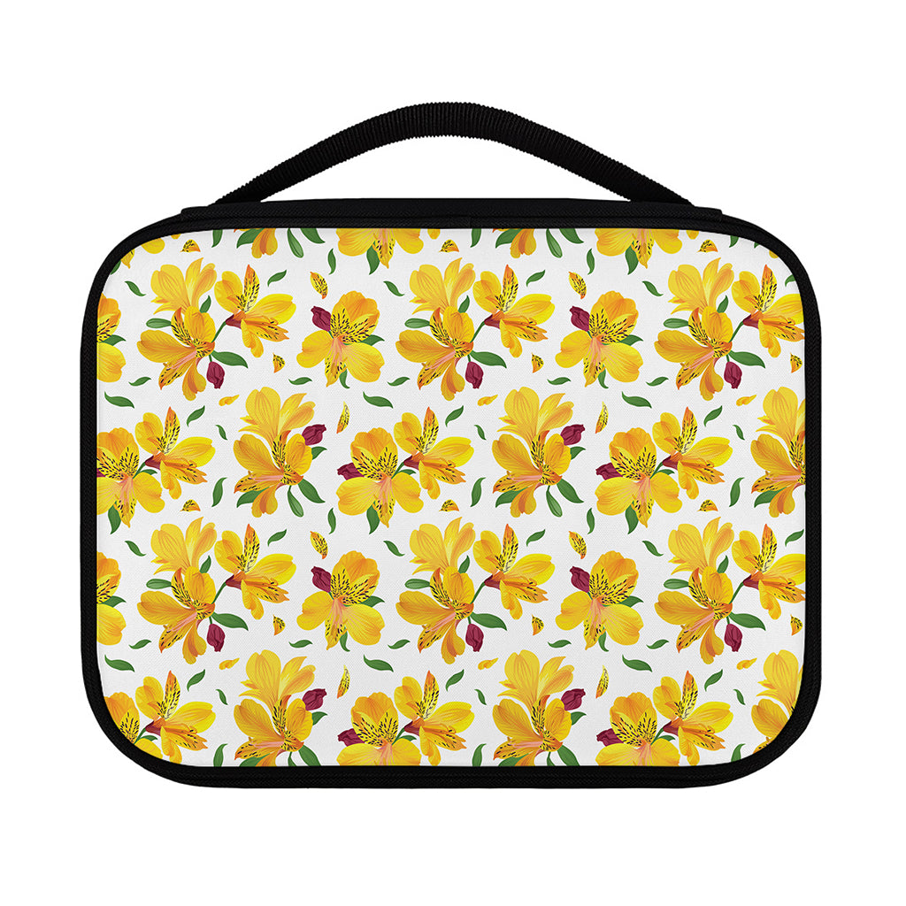 Yellow Alstroemeria Pattern Print Classic Bible Case