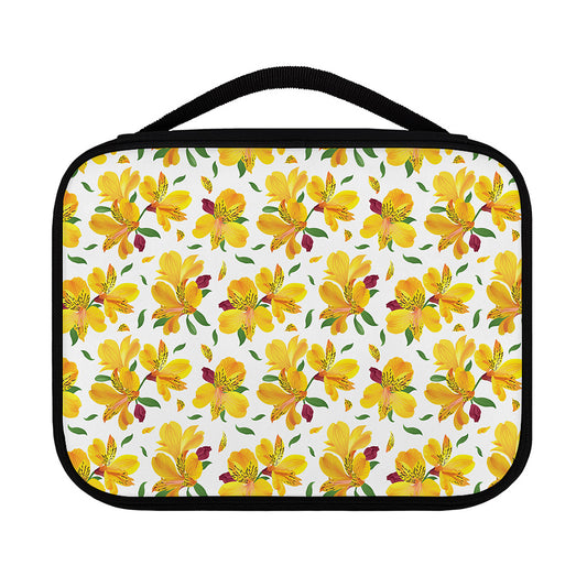 Yellow Alstroemeria Pattern Print Classic Bible Case