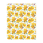 Yellow Alstroemeria Pattern Print Curtain