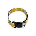 Yellow Alstroemeria Pattern Print Dog Collar