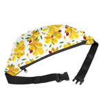 Yellow Alstroemeria Pattern Print Fanny Pack