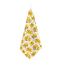 Yellow Alstroemeria Pattern Print Hand Towel