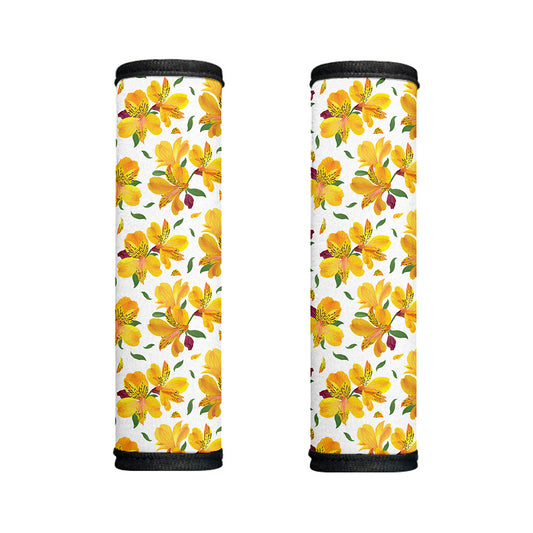 Yellow Alstroemeria Pattern Print Handle Covers
