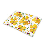 Yellow Alstroemeria Pattern Print Pet Cooling Mat Cover