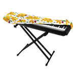 Yellow Alstroemeria Pattern Print Piano Keyboard Cover