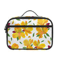 Yellow Alstroemeria Pattern Print Portable Lunch Bag