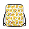 Yellow Alstroemeria Pattern Print Rectangular Crossbody Bag