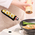 Yellow Alstroemeria Pattern Print Skillet Handle Cover