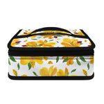 Yellow Alstroemeria Pattern Print Small Lunch Bag