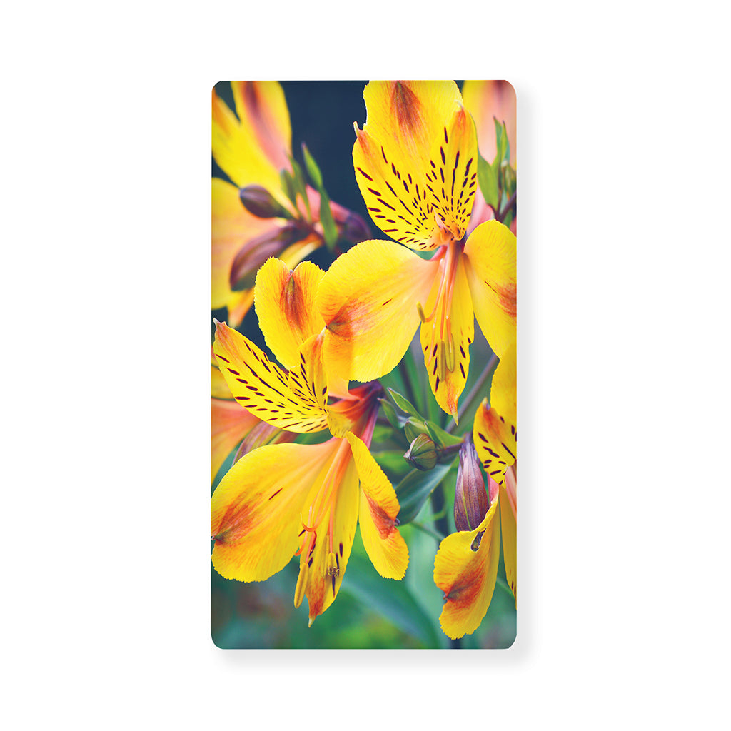 Yellow Alstroemeria Print Baby Crib Sheet