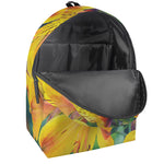 Yellow Alstroemeria Print Backpack