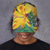 Yellow Alstroemeria Print Baseball Cap