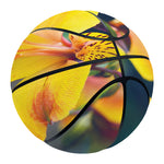 Yellow Alstroemeria Print Basketball