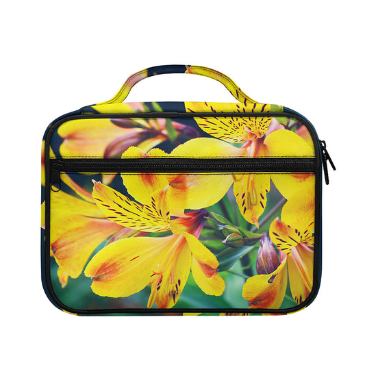 Yellow Alstroemeria Print Briefcase Bible Bag