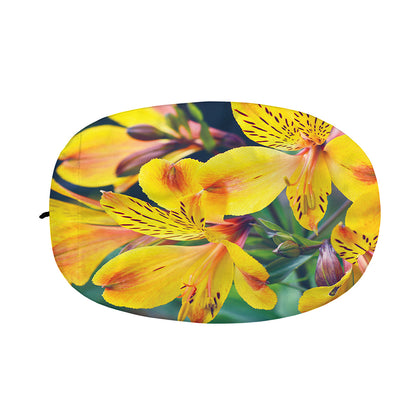 Yellow Alstroemeria Print Car Side Mirror Covers