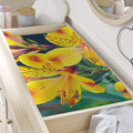 Yellow Alstroemeria Print Changing Pad Cover