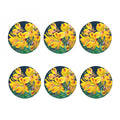 Yellow Alstroemeria Print Coaster Set