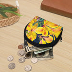 Yellow Alstroemeria Print Coin Purse