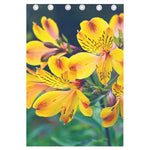 Yellow Alstroemeria Print Curtain