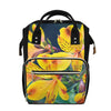 Yellow Alstroemeria Print Diaper Bag