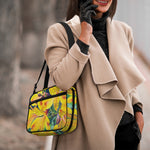 Yellow Alstroemeria Print Double Strap Bible Bag