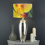Yellow Alstroemeria Print Drum Lamp Shade