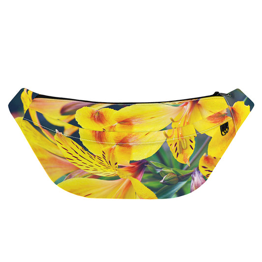 Yellow Alstroemeria Print Fanny Pack