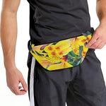 Yellow Alstroemeria Print Fanny Pack