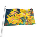 Yellow Alstroemeria Print Flag