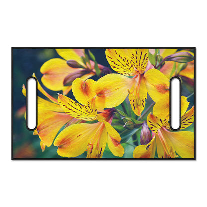 Yellow Alstroemeria Print Golf Cart Seat Cover
