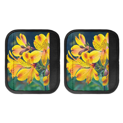 Yellow Alstroemeria Print Handle Covers
