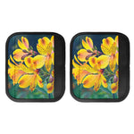 Yellow Alstroemeria Print Handle Covers