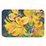 Yellow Alstroemeria Print Indoor Door Mat