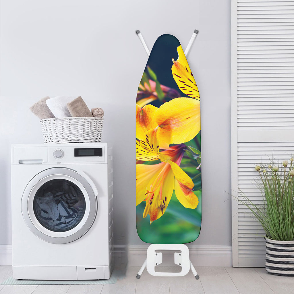 Yellow Alstroemeria Print Ironing Board Cover