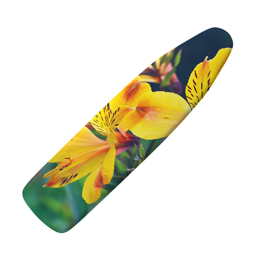 Yellow Alstroemeria Print Ironing Board Cover