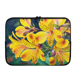 Yellow Alstroemeria Print Laptop Sleeve