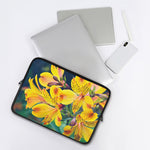 Yellow Alstroemeria Print Laptop Sleeve
