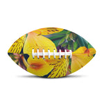 Yellow Alstroemeria Print Rugby Ball